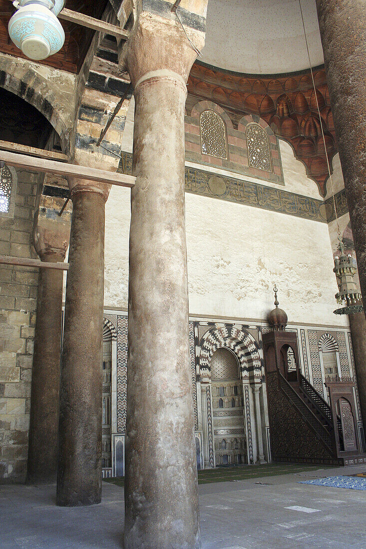 The Mosque of Al-Nasir Muhammad ibn Qalaun at the Citadel in Cairo, Egypt