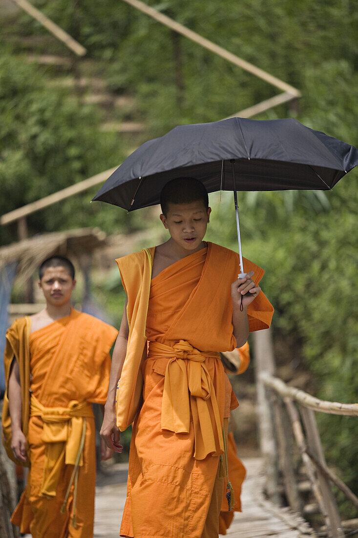 Monks at Luang Prabang, Laos
