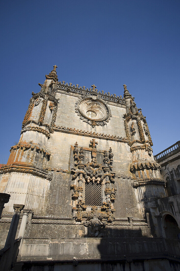 Manueline Window, Convento de Cristo UNESCO world Heritage, Tomar, Ribatejo, Portugal