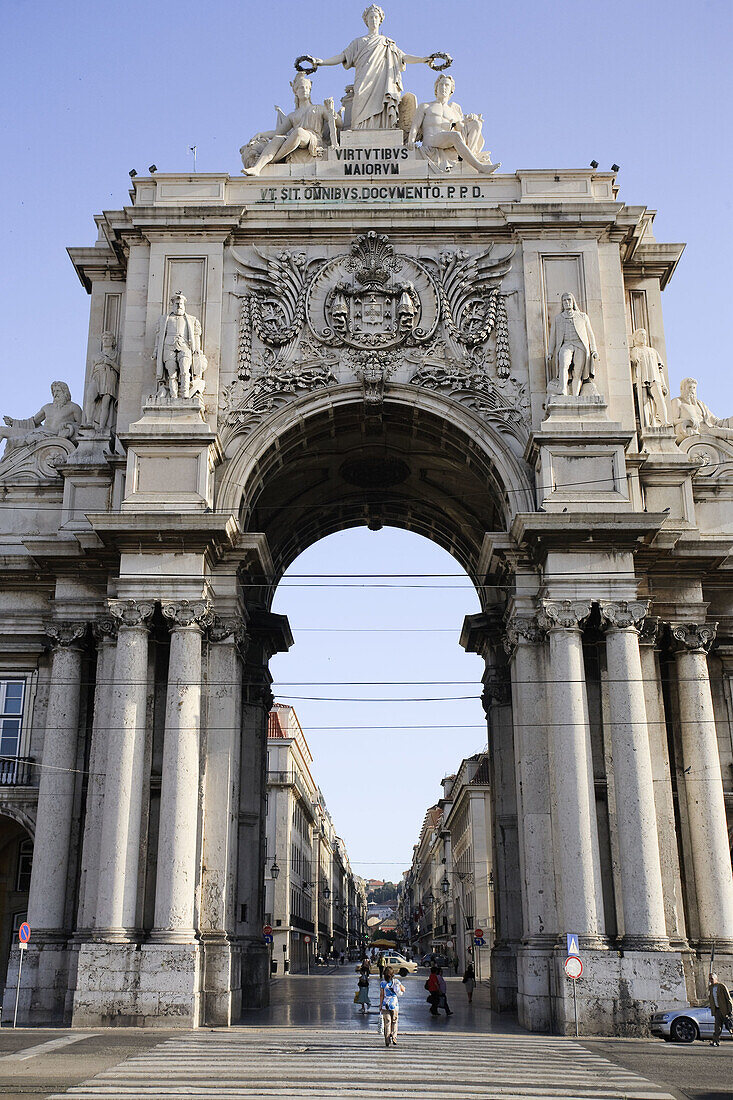 Arco da Rua Augusta, Baixa, Lisbon, Portugal