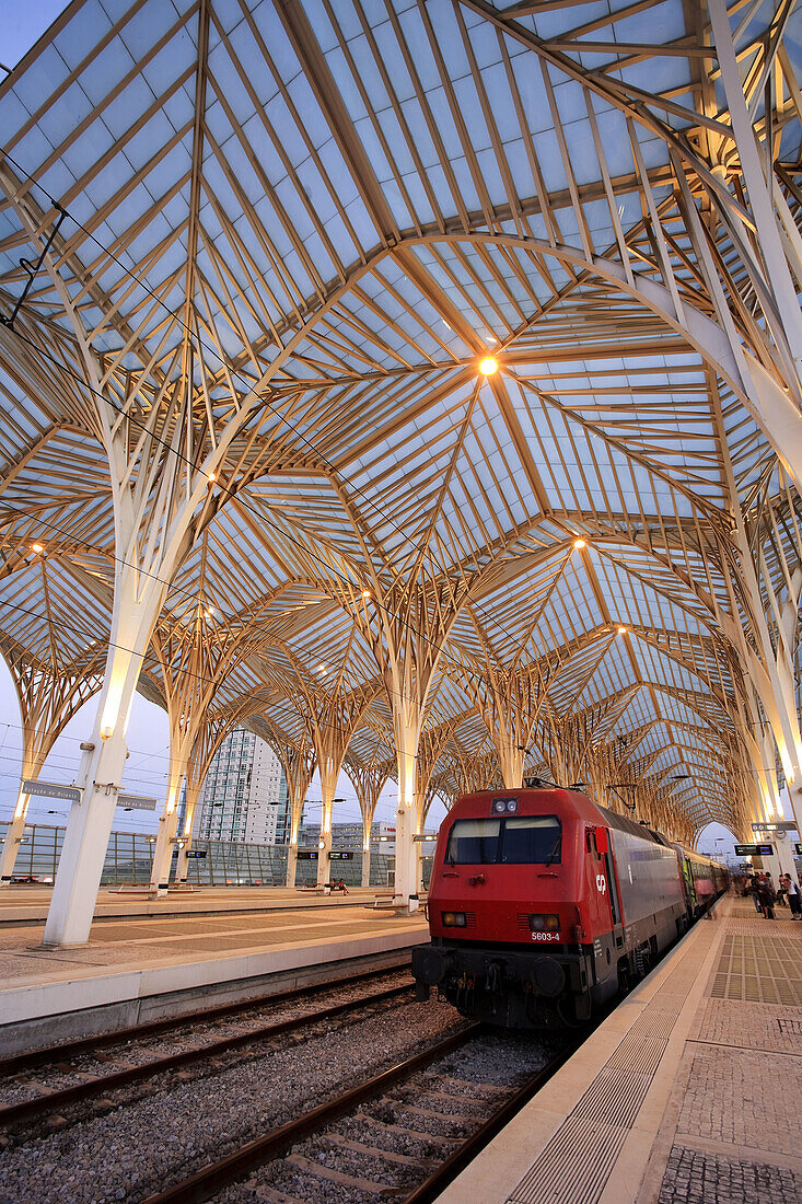 Oriente Railway Station Gare do Oriente, Parque das Naçoes, Lisbon, Portugal