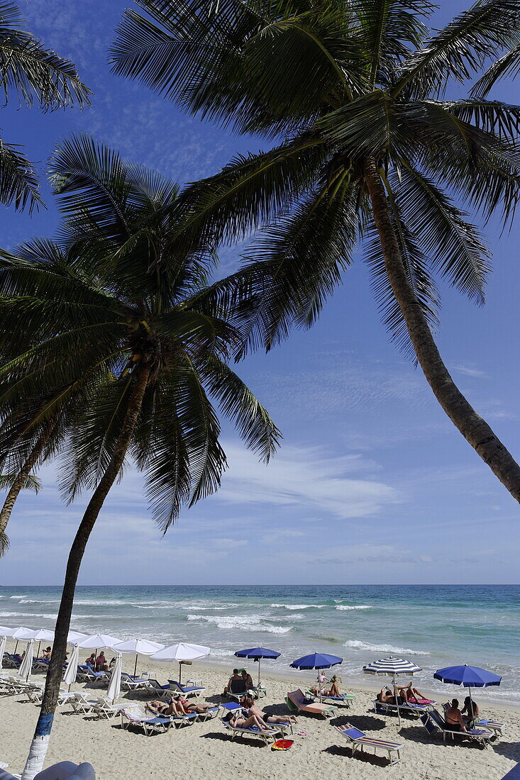 View over Playa El Aqua, Isla Margarita, Nueva Esparta, Venezuela