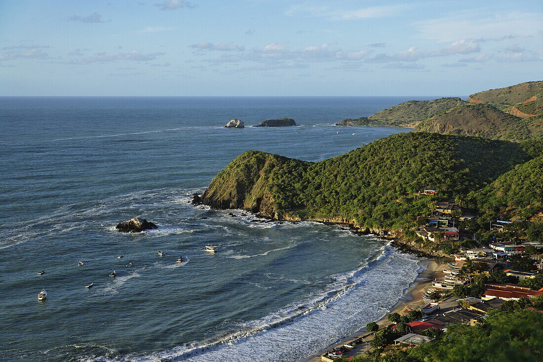 View over Playa Guayacan, Isla Margarita, Nueva Esparta, Venezuela