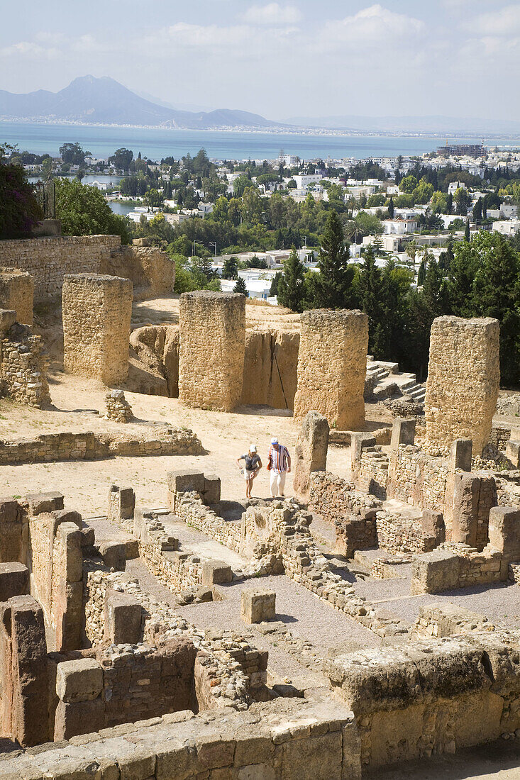 TUNIS. ANCIENT ROMAN CITY OF CARTHAGE. UNESCO HERITAGE SITE