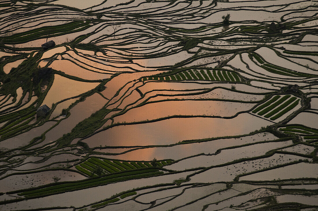 Dramatic landscape in YuanYang, Yunnan, China