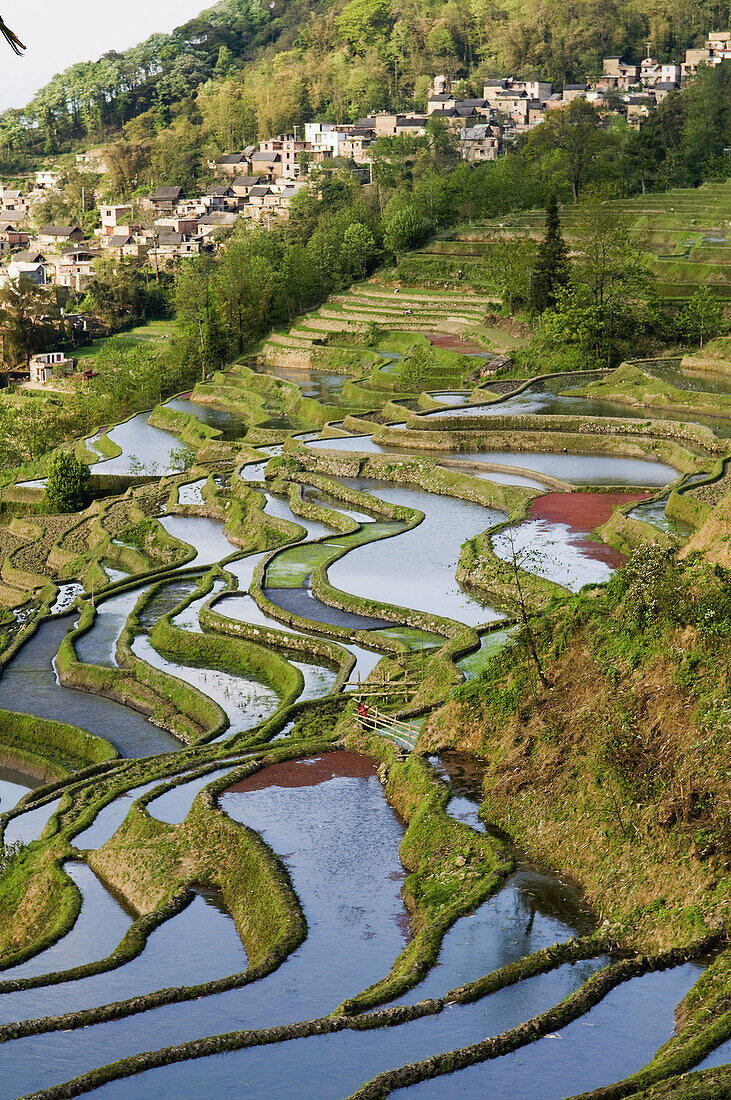 Dramatic landscape in YuanYang, Yunnan, China