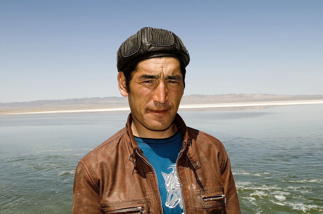 A friendly Kazakh man