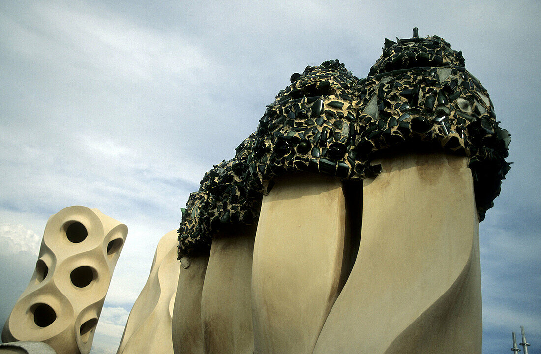 Casa Milà (La Pedrera), by Antoni Gaudí. Barcelona, Spain
