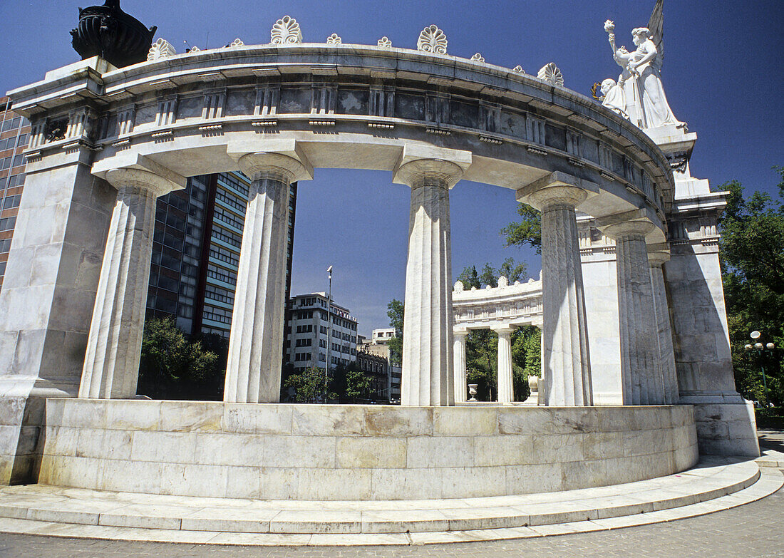 Monument to Benito Juarez, Mexico City historic centre. Mexico