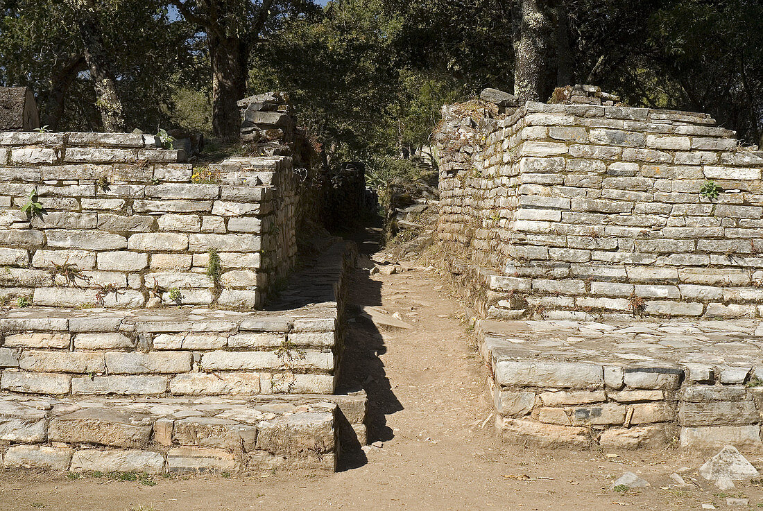 Archeological site, Ranas, Queretaro, Mexico