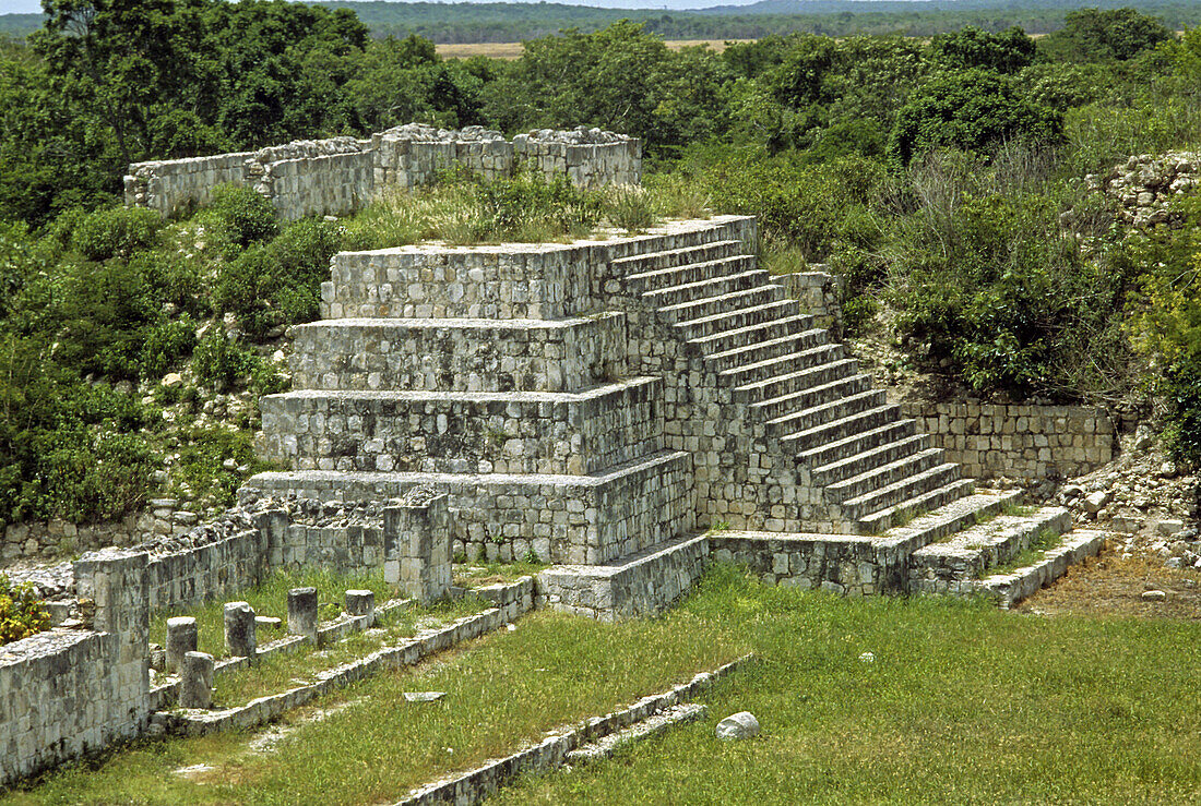 Edzná, Maya archaeological site. Campeche, Mexico