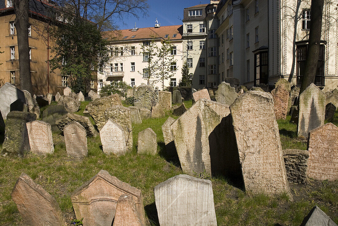 Old Jewish cemetery, Prague. Czech Republic