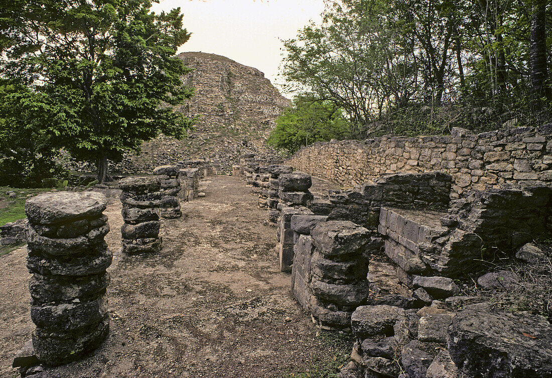 Mayapán pre-Columbian Maya site. Yucatán, Mexico
