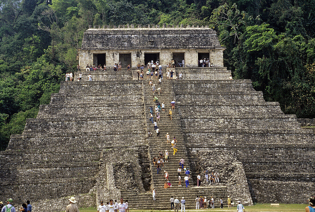 Palenque Maya archaeological site. Chiapas, Mexico