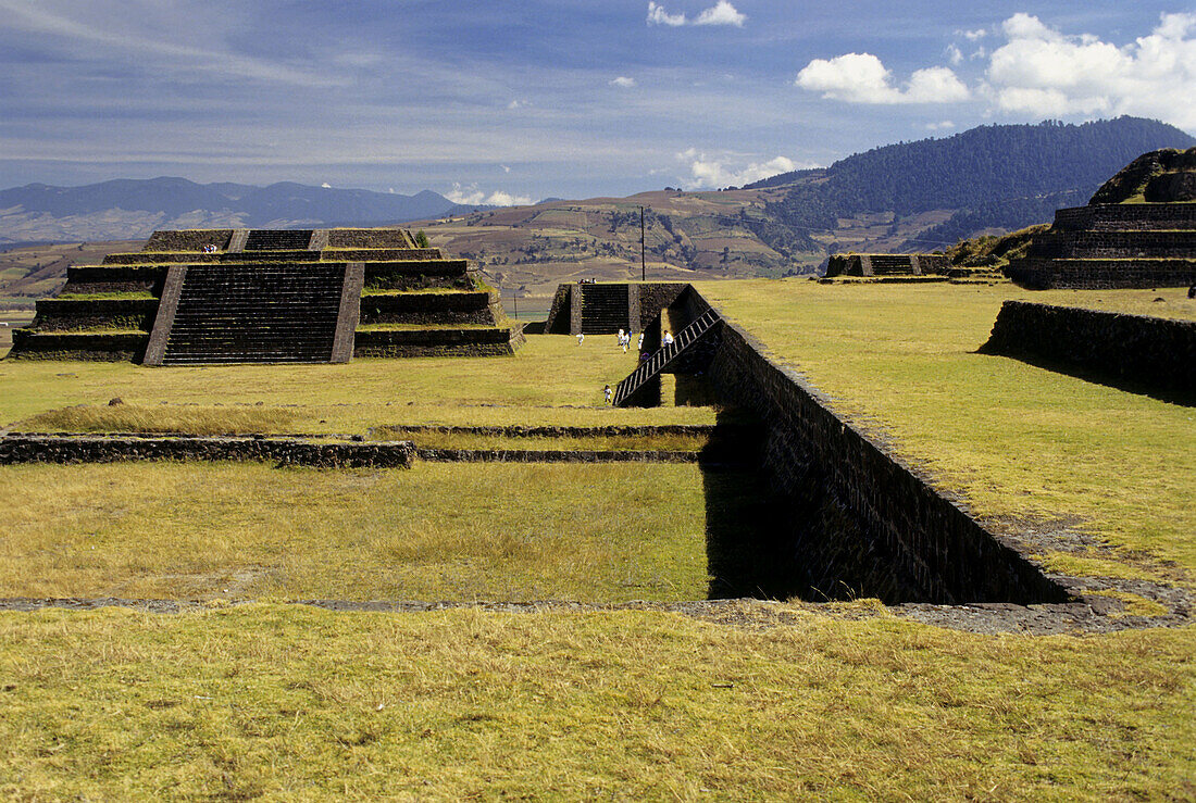 Teotenango pre-Columbian archaeological site. Hidalgo, Mexico