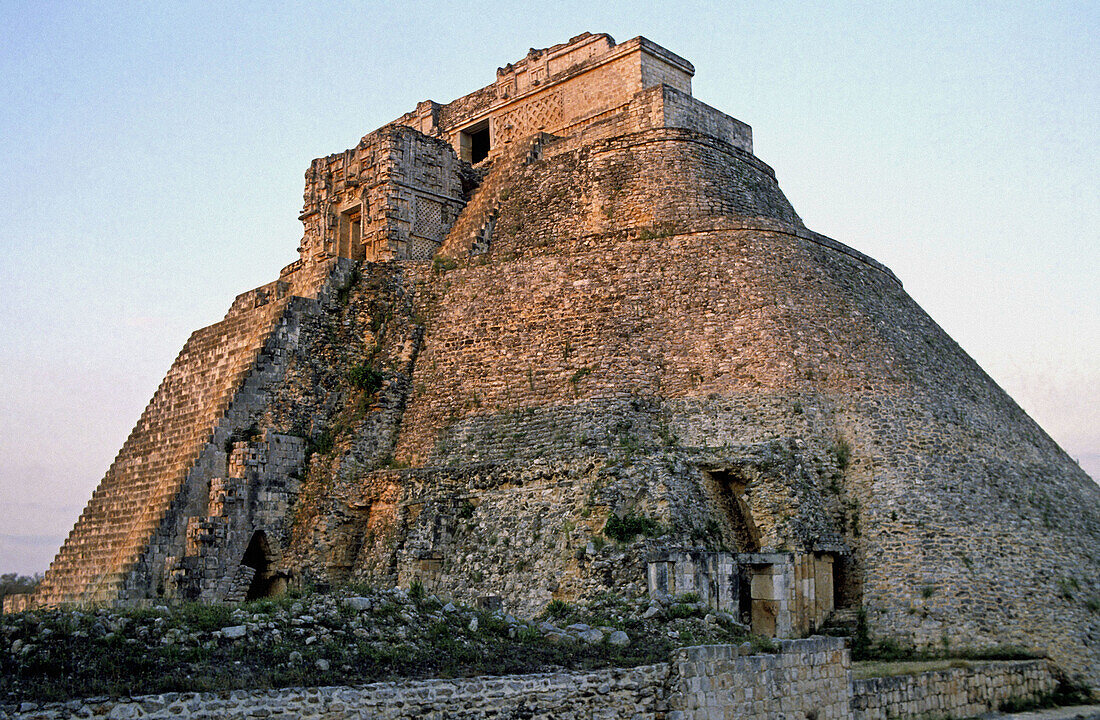 Uxmal pre-Columbian Maya archaeological site. Yucatan, Mexico