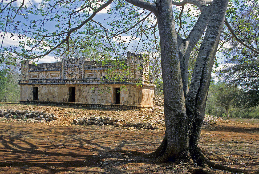 Xlapak pre-Columbian archaeological site. Mexico