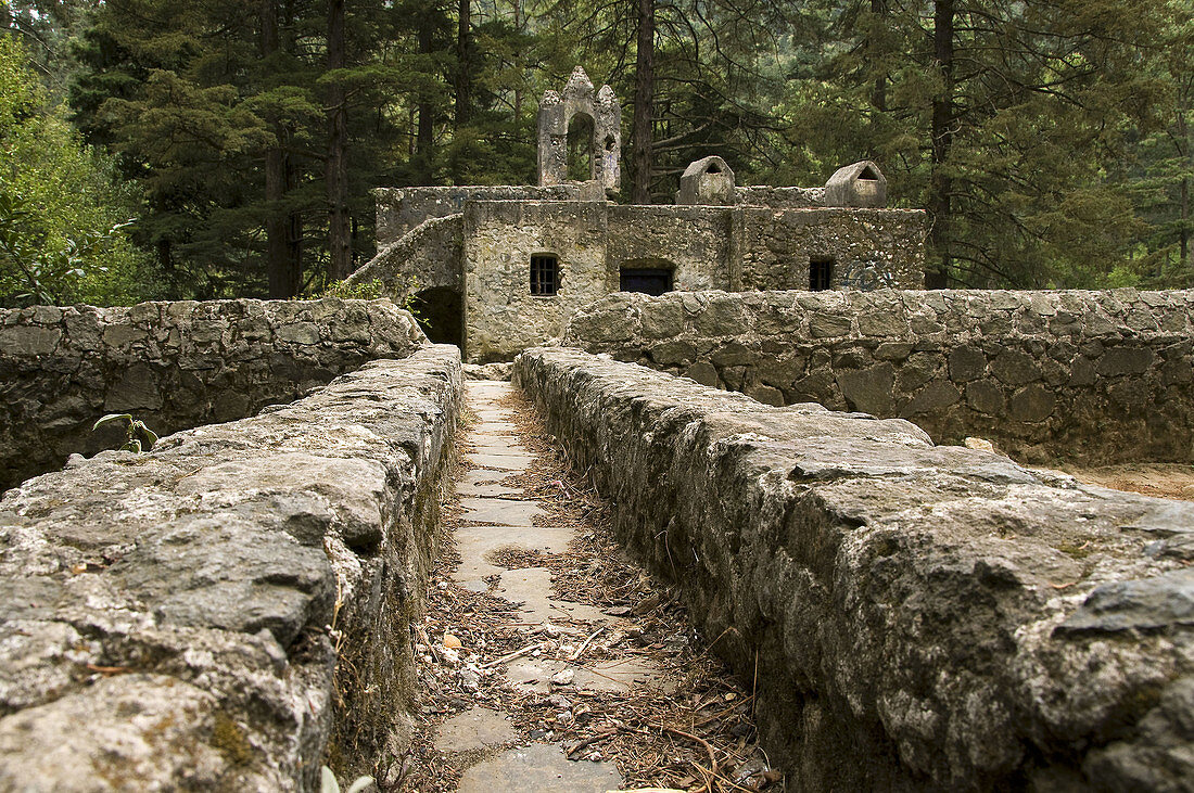 Ex-convent of Carmelite friars, Desierto de los Leones National Park. Mexico D.F, Mexico