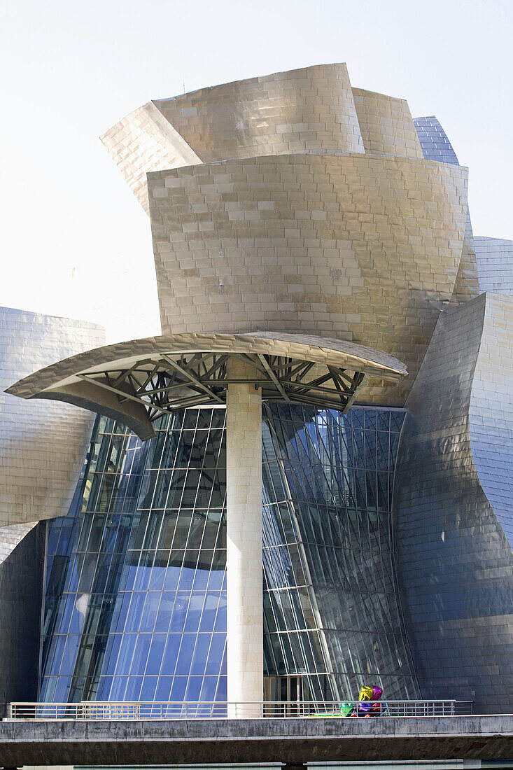 Spain,  Euskadi,  Biscaya,  City of Bilbao,  Guggenheim Museum built in 1997 by canadian architect Frank Gehry