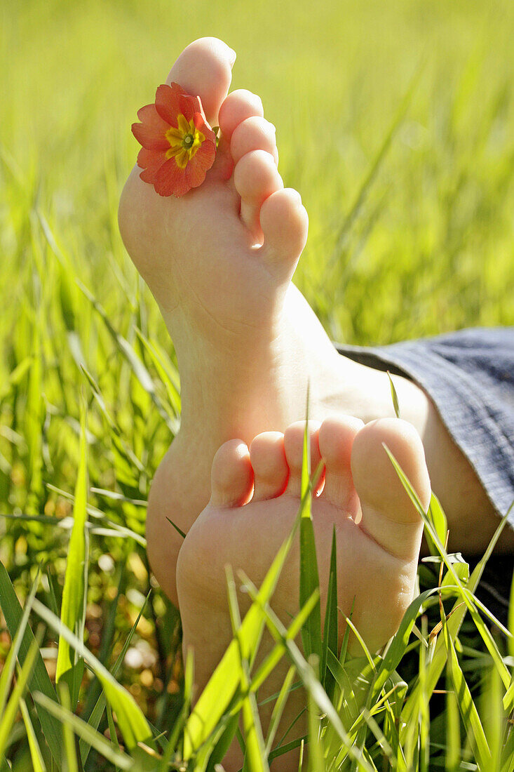 Grass and feet