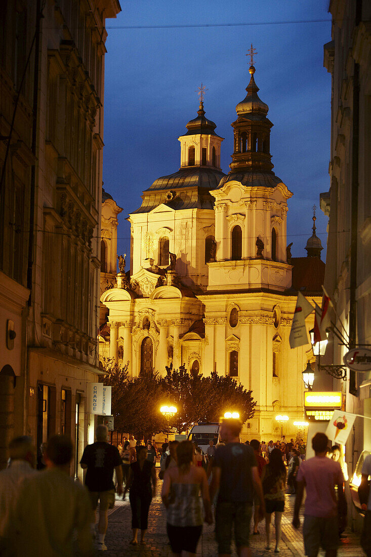 St.-Nikolaus-Kirche, Staromestske Namesti (Altstädter Ring), Prag, Tschechische Republik