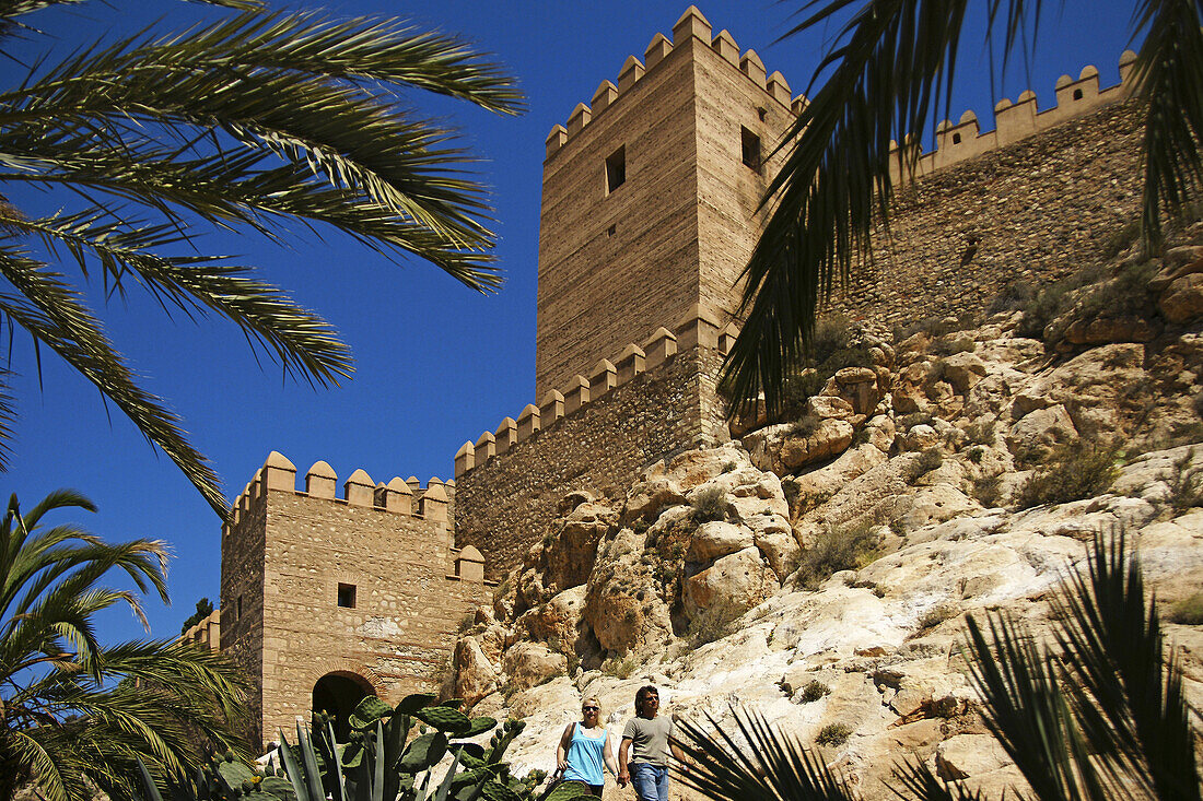 Spain. Andalusia. Almeria. The Alcazaba (moorish castle).
