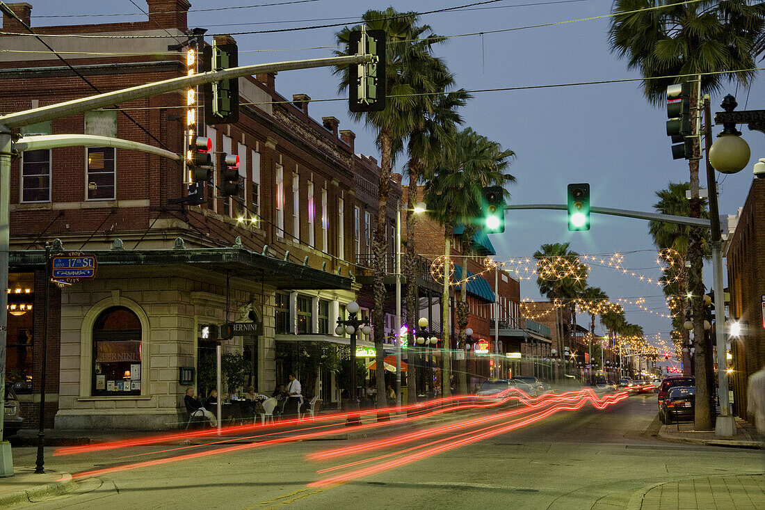 Ybor City, Tampa, Florida. Street scenes in Historic Dowtown, 5th and 6th Aves.