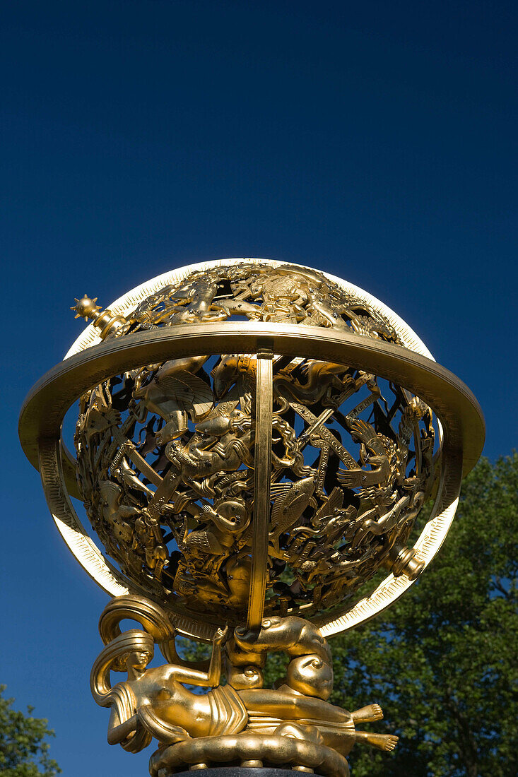 Golden globe at franklin institute  Philadelphia  Pennsylvania  USA
