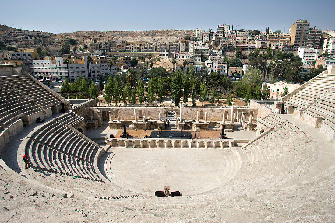 Roman amphitheater downtown. Amman. Jordan.