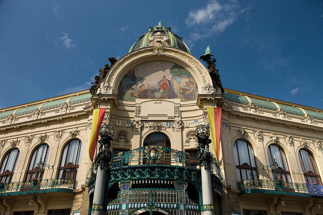 Obecni dum municipal house nove mesto. Prague. Czech Republic.