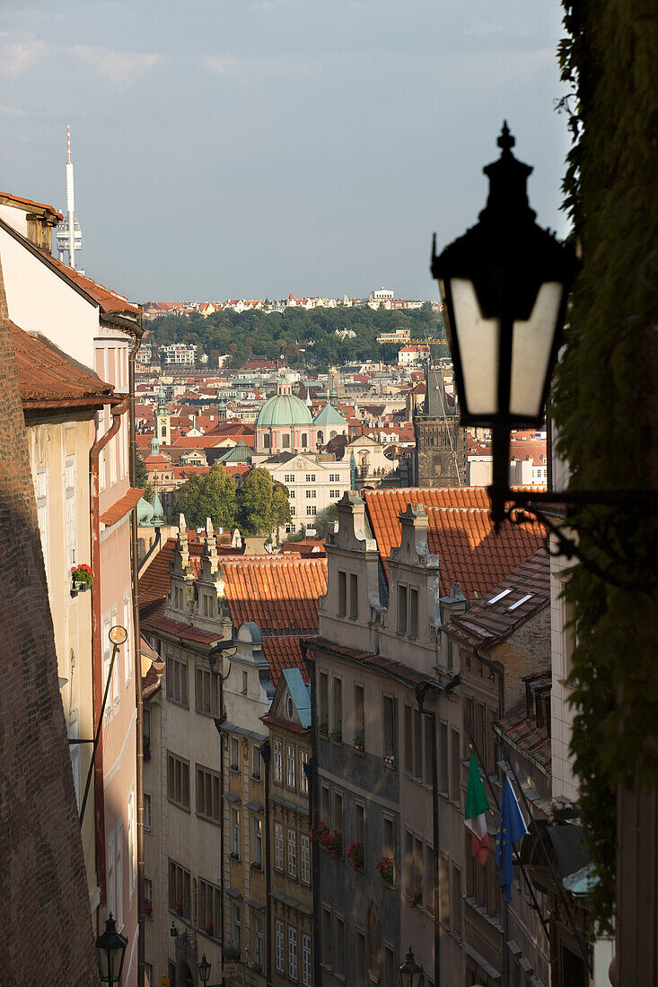 Castle stairs mala strana hradcany. Prague. Czech Republic.