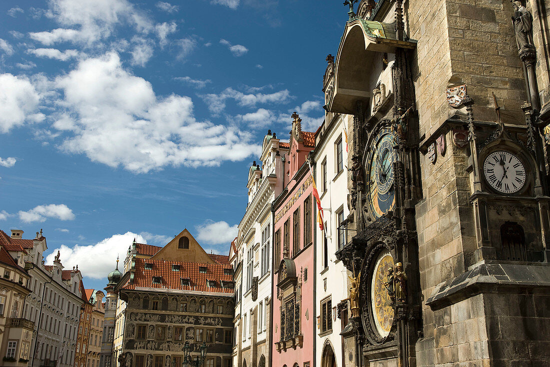 Astronomical clock old town square stare mesto. Prague. Czech Republic.