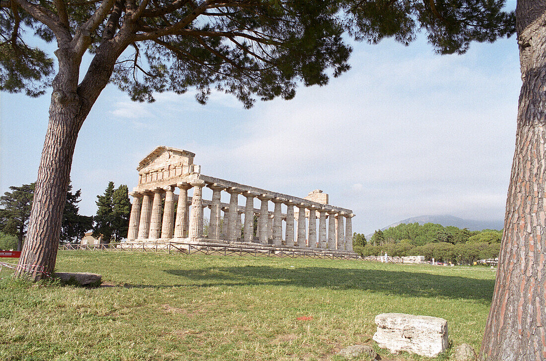 Hera Tempel, Ausgrabungsstätte von Paestum, Castellabate, Cilento, Italien