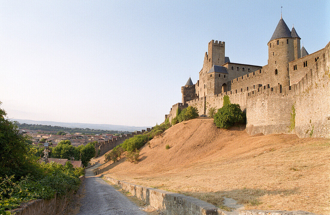 Fortress of Carcassonne, Languedoc-Roussillon, South France, France
