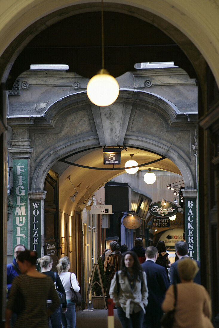 Die Wienner Innenstadt, 1. Bezirk, Wollzeile, Wien, Österreich