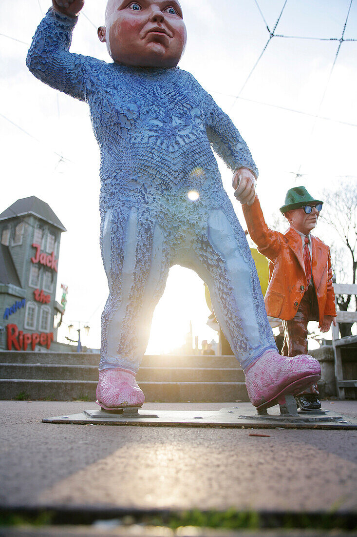 Figuren im Wiener Prater, Vergnügungspark, Wien, Österreich