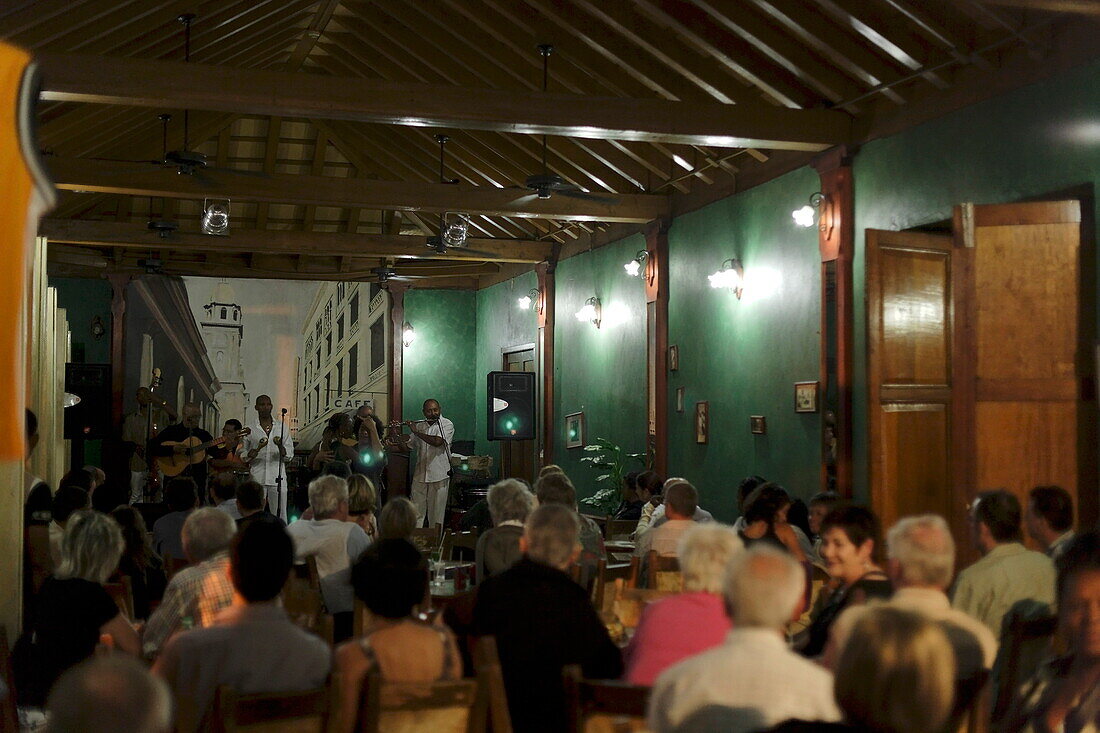 Inside Casa de la Trova, Santiago de Cuba, Santiago de Cuba, Cuba, West Indies