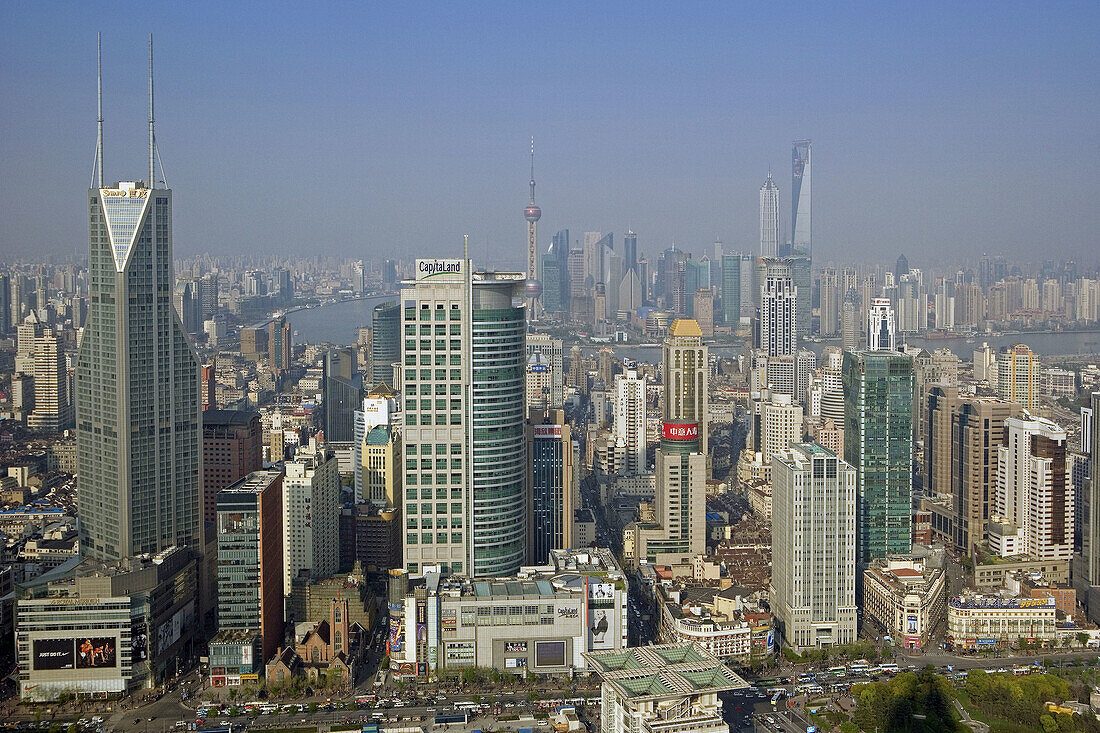 China-April 2008. Shanghai City