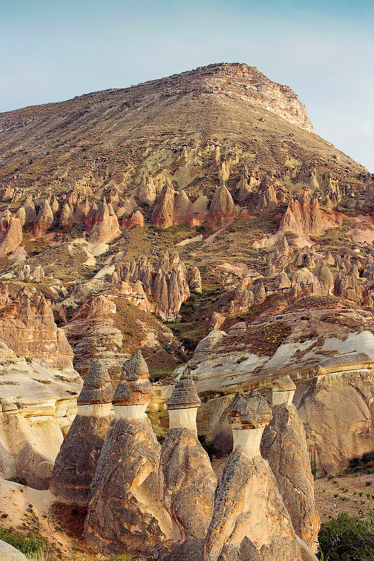 Fairy chimneys valley,  Cappadocia,  Turkey