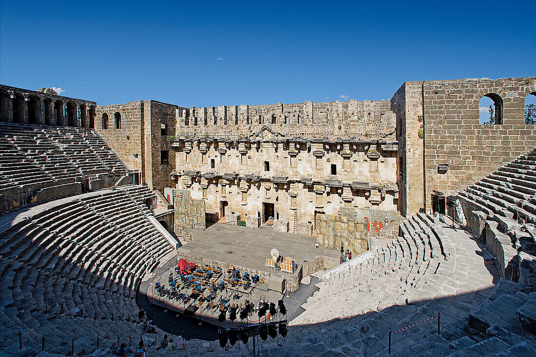 Roman theatre,  Aspendos,  Turkey