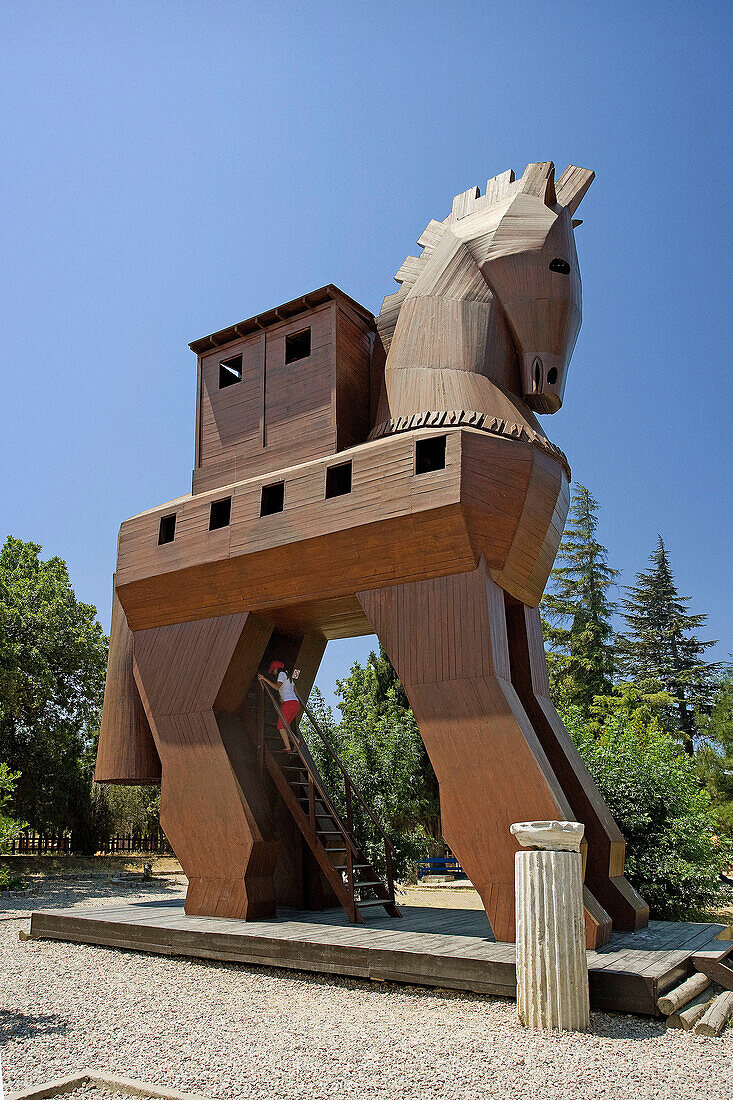 Trojan Horse,  ruins of ancient Troy,  Turkey