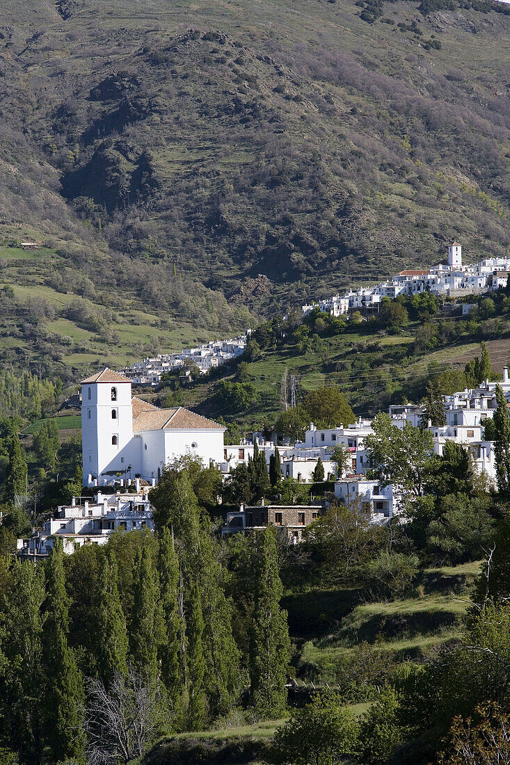 Bubion and Capileira in Barranco del Poqueira, Alpujarras. Granada province, Andalucia, Spain