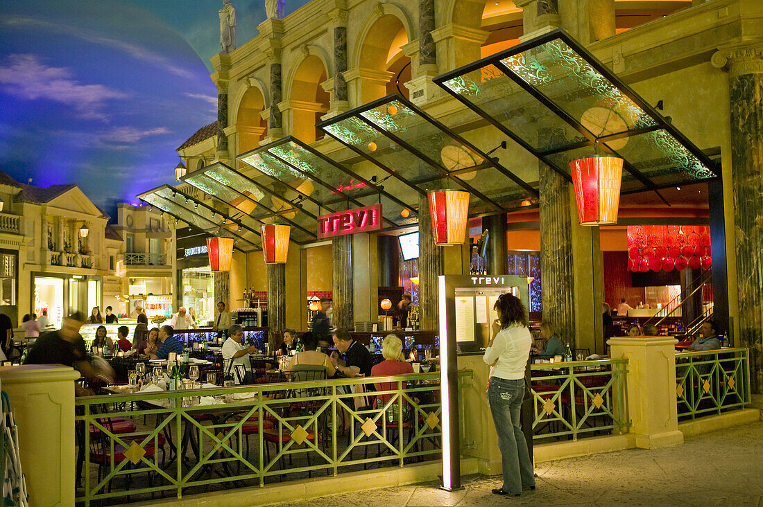 Trevi Restaurant in Caesars Palace Hotel and Casino, Las Vegas. Nevada, USA, 2008