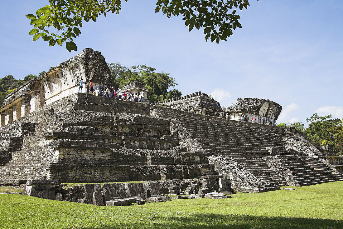 El Palacio, The Palace, Palenque Archaeological Site, Palenque, Chiapas State, Mexico