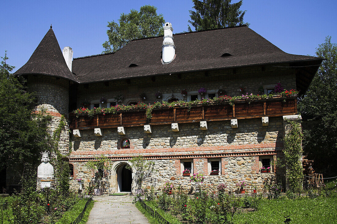 Museum at Moldovita Monastery, Moldovita, Southern Bucovina, Moldavia, Romania