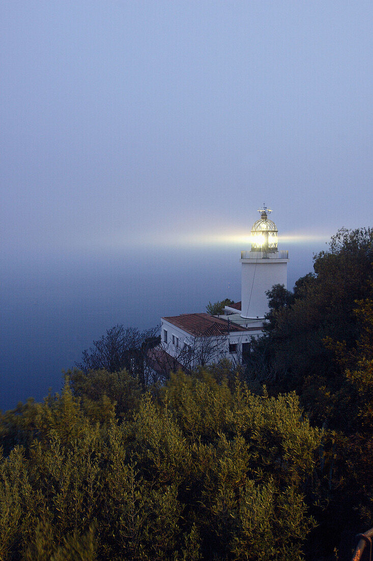 Sant Sebastià lighthouse, Calella de Palafrugell. Costa Brava, Girona province, Catalonia, Spain