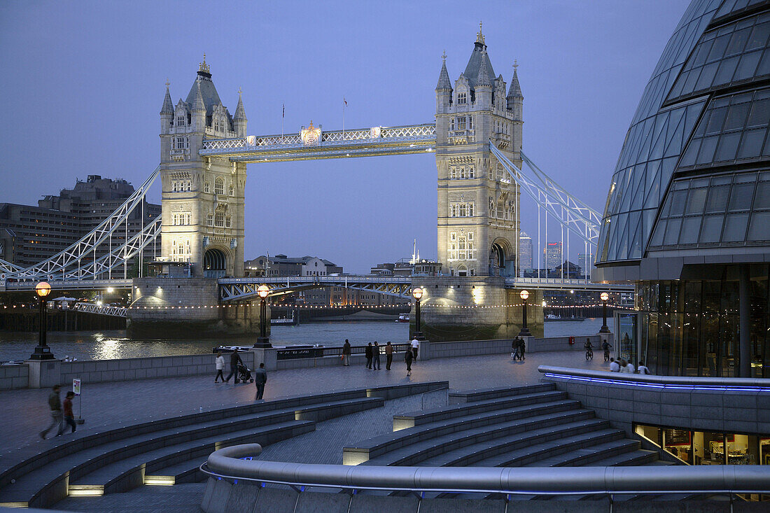 UK, Britain, England, London, Tower Bridge, City Hall
