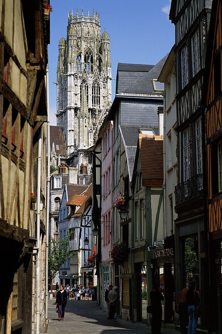 Tower of St. Ouen, Rouen, Normandy, France