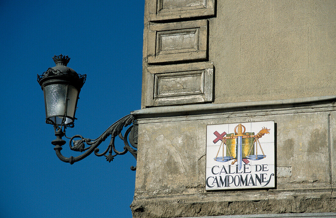 Street Sign, Madrid, Spain