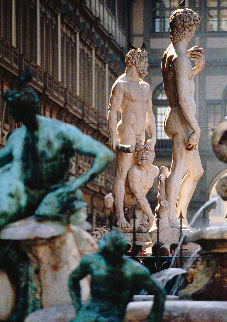 Replica of Michelangelo's David, Florence, Tuscany, Italy